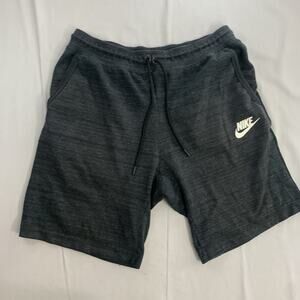 Nike Mens Advanced Knit Shorts Size Large Sportswear Tech Fleece Gray Heather